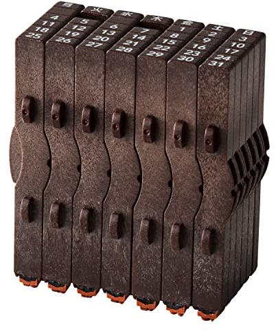 Shachihata GRJ-5ACJ Gummistempel konsolidierte Zahlen Stempel Ewiger Kalender Japanisch