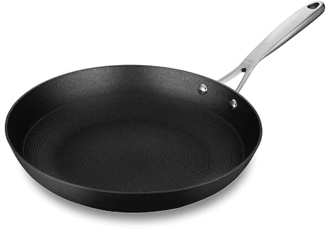 Stahl Poêle/poêle en fonte sans couvercle I Fer léger antirouille I Batterie de cuisine en fer Blacksmith Hybrid 8420, diamètre 20 cm, 0,8 litre (pour 1 personne)