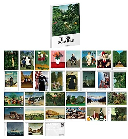 30 Stück 1 Set Henri Rousseau Sargent bemalte Ölgemälde Postkarten Vintage europäische klassische Nachrichtenkarten leere Grußkarten Dekoration Karten