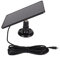 Solar Panel for Security Camera, for DC 5V Security Camera, IP65 Waterproof Camera Charger, Rechargeable Battery Powered Surveillance Cam (Black)