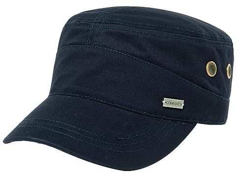 Comhats 100% Baumwolle Military Army Cap Herren Sonnenhut Baseballcap Wandernhut Sport Outdoor 104_Marine M/L