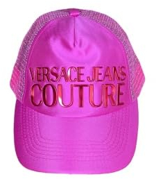 VERSACE JEANS COUTURE Baseball Cap, Mesh, Pink