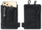Topyond EDC Pocket Organiser, Waxed Canvas Multitool EDC Pouch with Zippered Case, Compact Camping Gear Storage for Men, Utility Belt Pouch for Knife Pen Flashlight Essentials(Black)