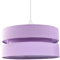 Contemporary Quality Lilac Linen Fabric Triple Tier Ceiling Pendant Light Shade | 60w Maximum | Designer Style | 26cm Diameter by Happy Homewares
