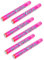 Tradineur - Pack de 6 cañones de confeti multicolor de aire comprimido, popper, cracker de confetti de colores, cumpleaños, bodas, fiestas, celebraciones, 60 cm, modelo aleatorio