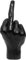 Veesper Mittelfinger Statue Hand Geste Statuen Harz Mittelfinger Schreibtisch Accessoire Realistische lustige Mittelfinger Ornament für Home Office Frauen Männer Mittelfinger Geschenke Schwarz