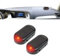 2PCS Aexzr Car Stealth Jammer,Aexzr Auto Stealth Jamme,Solar Anti-Theft Light,Alarmanlage Auto,Solar Power Dummy Auto Alarm LED Licht Simulieren Nachahmung Warnung Anti Diebstahl Blinklampe (Rot)