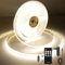 AXMOTUT COB LED Strip Lights 2m, 4000K Natural White Dimmable LED Strip, 640 LEDs Super Bright DC24V LED Light Strip CRI90+ with RF Remote and UKCA Power Supply for DIY Home Decoration
