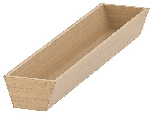 UPPDATERA Utensilienablage, 10x50 cm, heller Bambus
