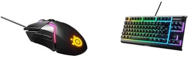 SteelSeries Rival 600 - Souris de Jeu - Double Capteur Optique Truemove3+ de 12 000 Cpi & Apex 3 TKL RVB Clavier Gaming - Facteur de Forme Esports Compact sans pavé numérique