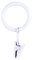 Kenney Lot de 14 Anneaux à Clip pour tringles à Rideaux de 1,6 cm à 1,9 cm de diamètre, Blanc