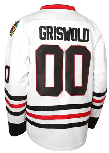 CHKDSK Maillots de hockey pour hommes - #00 Maillots de hockey cousus lettres et chiffres, pour homme/père/petit ami, taille S-3XL