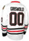 CHKDSK Hockey-Trikots für Herren – Griswold #00 Hockey-Trikots genähte Buchstaben und Zahlen, für Herren/Vater/Freund, Größe S-3XL, Weiss/opulenter Garten, XL