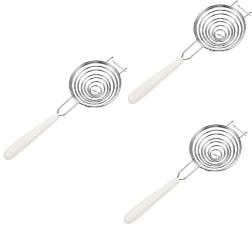 Garneck 3pcs Egg White Separator Egg Separator Egg Yolk Separator Strainer Eggs Portable Egg Divider Egg Yolk White Separator Yolk Divider for Home Kitchen Baking Tool Stainless Steel
