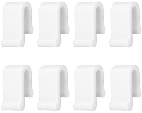 8pcs Dutch Oven Lid Protector Clips, Silicone Dutch Oven Lid Protector Dutch Oven Clips for Stacking Pot Lid Protectors for Display Stacking of Dutch Oven(White)