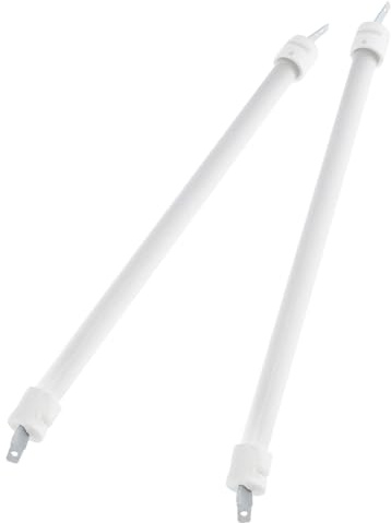2 Pièces Tube Chauffant de Remplacement, pour Chauffage de Terrasse | Quartz Céramique, Chauffage Uniforme et Rapide, Résistance Haute Température, Blanc, pour Usage Peinture