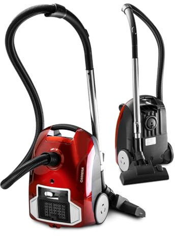 CARRERA Staubsauger [Für alle Fußböden] Vacuum Cleaner - Bodenstaubsauger - Staubsauger mit Kabel - kleine - 800W - Hepa Filter - hohe Saugkraft