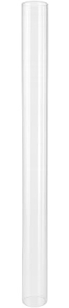Edenoutdoor Ersatz-Glasröhre für Pelletfackel, Durchmesser 8 cm, Länge 100 cm, für Gartenfackel