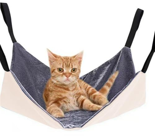 Cat Hammock - Adjustable Sleeping and Resting Place for Kittens - Cat Hammock for Outdoor Use - For Ferrets, Puppies, Rabbits, Small Animals, Tree, Indoor, Home, Outdoor