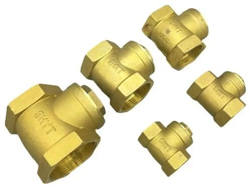 1 x Rückschlagventil aus Messing mit gleicher Innensechskantverschraubung – 1/2 Zoll bis 2 Zoll BSP, Rückschlagventil for Sanitärsysteme(1.5 Inch)