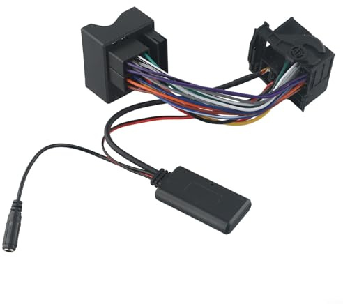 SiSinkal AUX-Kabeladapter mit externem Mikrofon, für Opel CD30 CDC40 CD70 DVD90 Radios, kompatibel mit 40-poligem Flachstecker für Agila A, für Antara, für Corsa C/D (alter Stil)