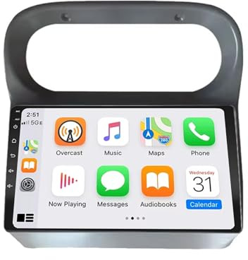 GPS Navi Navigationsgerät 2 Din für Renault Twingo 2005-2013 mit Bluetooth Fm Radio, Mirror Link, USB, Aux, Unterstützt Tpms Lenkradsteuerung, 4 Kern 1G+16G