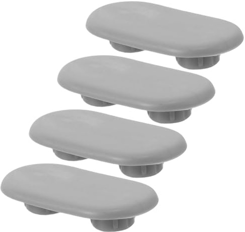 POPETPOP Toilet Seat Buffer Pads 4Pcs Plastic Replacement Kit Noise Dampening Bumpers for Office and School Bathroom Bidet Attachments