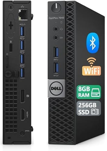 Pc Dell 7040 Micro, mini pc, Core i5-6500T 2.50 ghz, ram 8gb, 240gb ssd, Win 10 pro, Ricondizionato Grado A