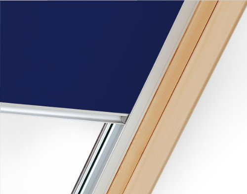 Verdunklungsrollo mit Hitzeschutz für Velux Dachfenster GZL, GGL, GFL, GGU, GLL, GLU (C02, CK02) - Dunkelblau