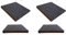 4 Anti-Rutschpads 10cm x 10cm x 1cm Vibrationsdämpfer Waschmaschine Trockner