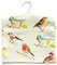 Hanging Peg Bag in Garden Birds Cotton Fabric with Wooden Hanger