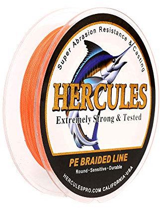Hercules Super Cast 100m - 2000m 109-2196 Yards Geflochtene Angelschnur 6lb - 100lb Test für Salzwasser Süßwasser PE Geflecht Fischdraht Superline 4 Stränge