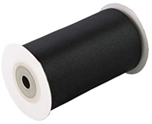 Satinband 100mm x 10m Rolle - FARBAUSWAHL in 3/6/12/25/38/50/75/100mm - farbecht & waschbar - Schleifenband für Hochzeit - Geschenkband zum Verpacken Dekorieren Basteln - Schwarz 030