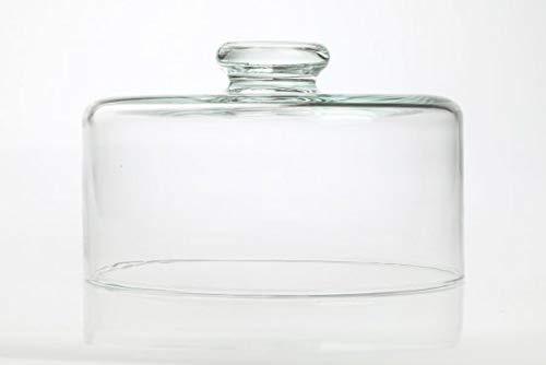Edwanex Large Display Glass Dome Cover/Lid Diameter 25 cm for Cheese