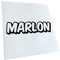 Kiwistar - Autoaufkleber - Schwarz - 20x5cm - Marlon Vorname Jungen Sticker - Heckscheibe Auto Aufkleber wetterfest für Kfz LKW Mofa Truck - Sticker außen selbstklebend Tuning Zubehör für Fenster