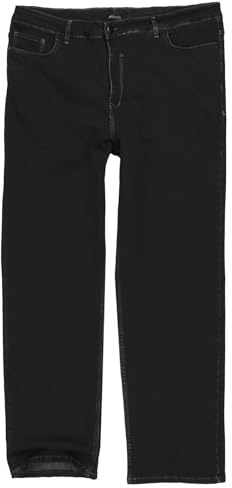 Lavecchia Jeans Übergrößen Herren Comfort Fit Denim Jeanshose Hose LV-501 (Tiefschwarz, 52/30)