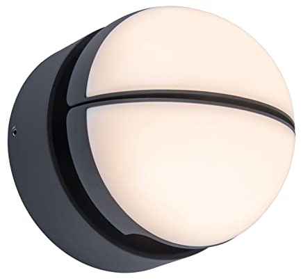 LUTEC LED-Außenwandleuchte Eklips, Außenwandlampe in anthrazit mit zwei über 90° drehbaren Leuchtenköpfen für einen Up & Down Effekt. 3000K,IP54,1000Lm…