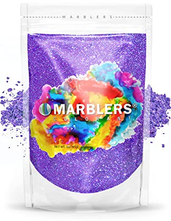 MARBLERS Purple Mica Powder [Stardust Pearl] 3oz (85g) | Cosmetic Grade | Epoxy Resin Pigment | Dye | Non-Toxic, Vegan, Cruelty-Free | Lip Gloss, Nails, Body Butter | Bath Bomb, Candle & Soap Making