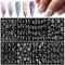 EBANKU 8 Sheets 5D Flower Nail Stickers, Rose White Embossed Sliders Wedding Nail Art Design Acrylic Engraved Flower Decal Manicure Decor 5D Self-Adhesive Nail Foil Sticker Decor