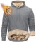 KEFITEVD Herren Sweatshirts Sherpa Pullover Kapuzenpullover Schwere Kapuzenpullover für Männer Dicker Fleece Pullover Winter Warme Kapuzenpullove