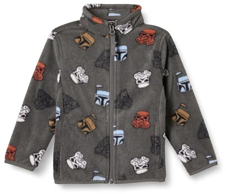 Amazon Essentials Disney | Marvel | Star Wars Giacca in pile con collo a lupetto con cerniera intera Bambini e ragazzi, Star Wars - Fener, 3 anni