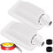 Xiatiaosann Passacavo Passacavo solare Porta singola Alloggiamento impermeabile Condotto cavi ABS IP68 3-12mm per barche camper, 2 pezzi Staffe di montaggio cablaggio pannello solare