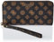 GUESS Laurel SLG Large Zip Around, Bag Women, Logo Moka, Taille Unique