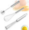 Batidor Manual de Huevos de Acero Inoxidable,Batidor Manual Pequeño,Batidores Huevos Alambre,Varillas de batir Para Cocinar, Mezcla,3 piezas