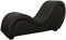 ANDOV Sex Chair Chaise Lounge Tantra Liege Relaxliege und Sex Möbel auch ideal zum Yoga & Stretching geeignet - SCHWARZ