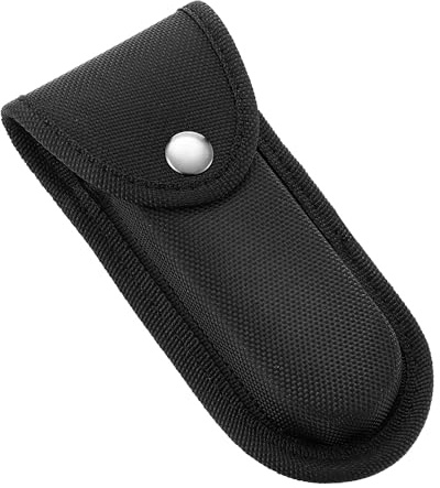 Nylon Pocket Knife Sheath, 5''-5.5'' Multitool Pouch, Folding Knife Belt Sheath with Snap Closure and Horizontal or Vertical Carry Belt Loop, Multitool Case for Outdoor or Daily Use, Larger Size
