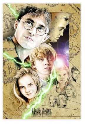 NFJUVX Harry-Potter-Poster (11) Leinwand-Poster, Wandkunst, Dekordruck, Bild Gemälde für Wohnzimmer, Schlafzimmer, Dekoration, ungerahmt, 20 x 30 cm