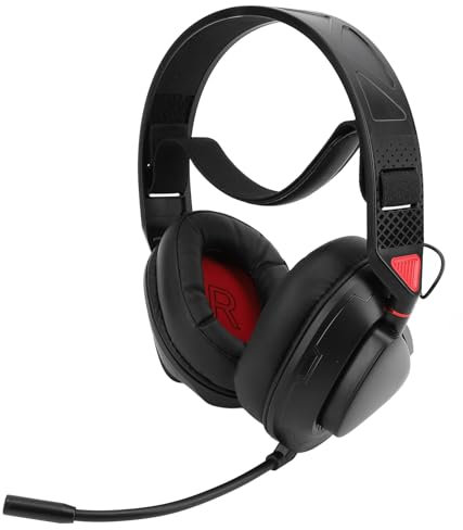 GOWENIC Gaming Headset with Noise Cancelling Microphone, Wireless Bluetooth and USB Wired Foldable Headphones for PS4/PS5, for One, Laptop, Soft Memory Foam Pad, Surround Sound