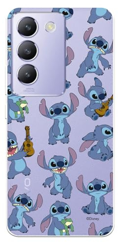 Schutzhülle für Vivo V40 SE 5G, offizielles Lizenzprodukt von Lilo & Stitch Patron, transparent, zum Schutz Ihres Handys. Flexible Silikonhülle mit offizieller Disney-Lizenz