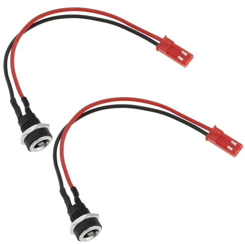 eMagTech 2pcs 2 Pin Electric Scooter Charging Port Cable Length 15cm Coaxial Jack 5.5mm OD 2.5mm ID Compatible with GOTRAX GXL V2 XR Elite Electric Scooter